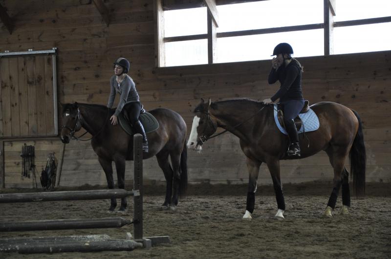 Indoor arena horse back riding lessons burnt meadow stables